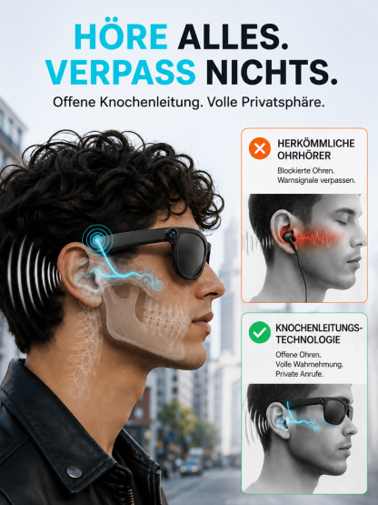 Adaptive AR‑Smart‑Brille | 3‑in‑1 Lesebrille, AR‑Datenbrille & Sonnenbrille in Einem