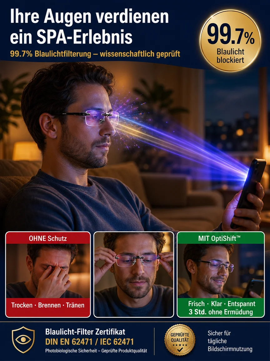 【Jena Optical Technology, TÜV-zertifizierte Qualität】✨ Intelligente Autofokusbrille