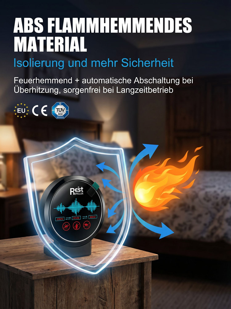 Intelligenter Ultraschall Mäuse- und Insektenvertreiber