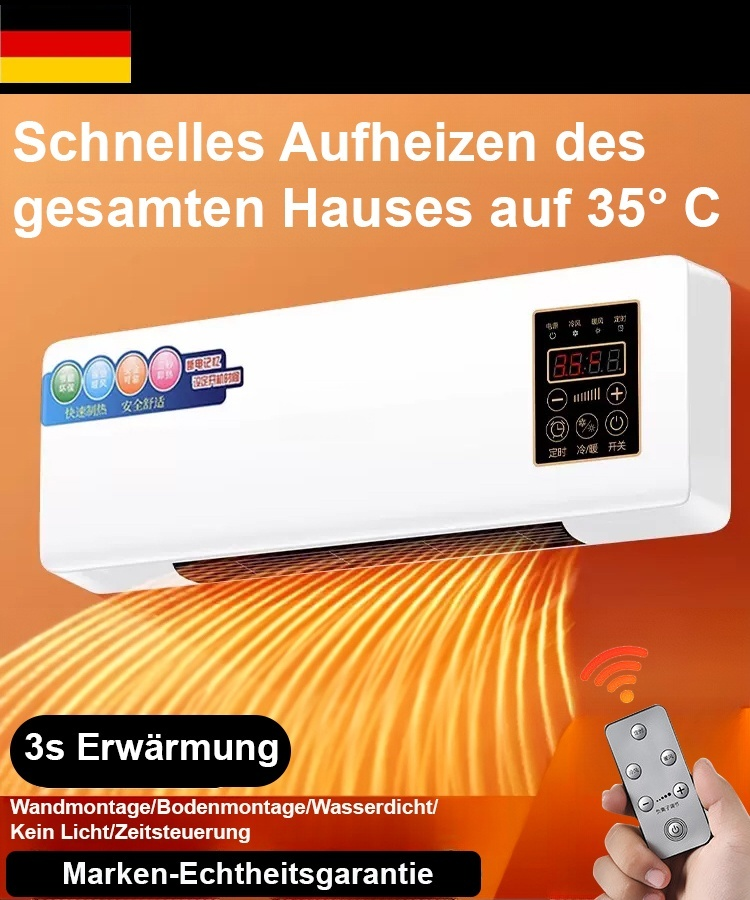 Mobile Klimaanlage mit doppeltem Verwendungszweck zum Heizen und Kühlen [3 s schnelle Abkühlung]