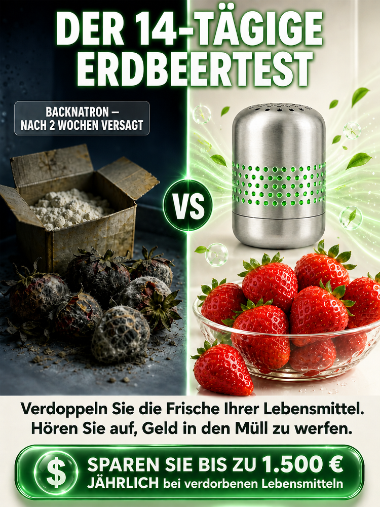 Fresh‑Core | Nano‑Katalyse‑Gerät für den Kühlschrank – Beseitigt Parasiten, Bakterien und Gerüche, Lebensmittel bleiben doppelt so lange frisch