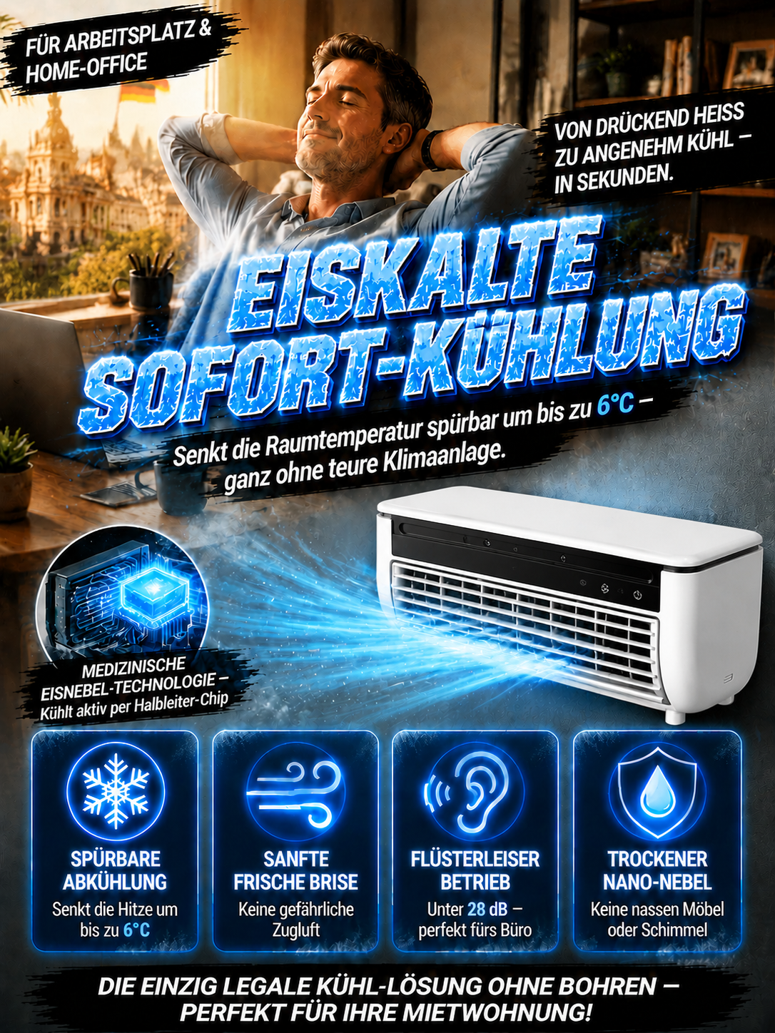 # Breze Max Tragbare Mini-Klimaanlage ❄️🔥