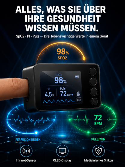Nicht-invasives Blutzuckermessgerät für Diabetiker – keine Blutentnahme, kein Fingerstich!
