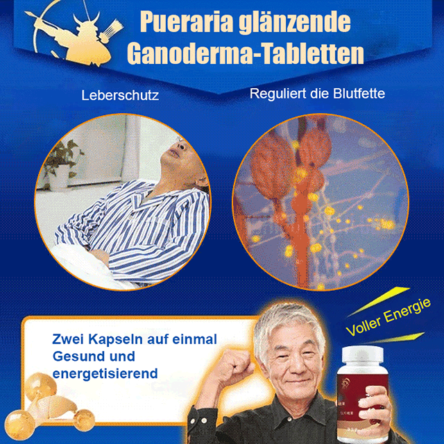 Reishi-Kudzu Leber Schutz Tabletten – Starke Leberreinigung