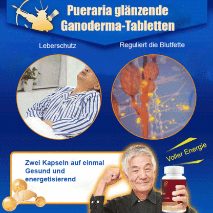 Reishi-Kudzu Leber Schutz Tabletten – Starke Leberreinigung