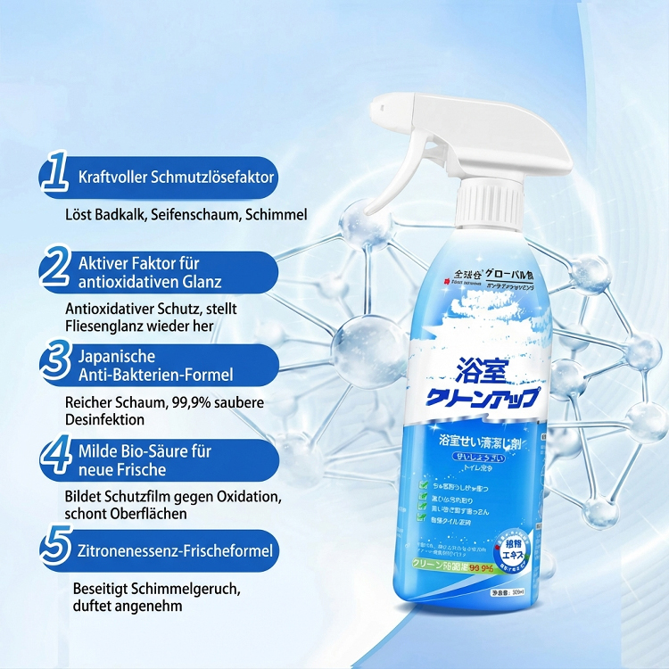 ✅Effektive Entfernung von Kalk und Seifenrückständen im Bad – Fliesen bleiben langanhaltend glänzend