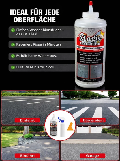 ✅Verfüllung von Beton- / Asphalt- / Mauerwerksrissen, 30 Tage sorgenfreie Testphase