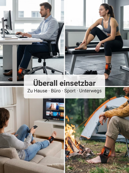 ✨Elektrischer Heiz-Knöchelmassagegerät, verschiedene Massagemodi, lindert Fußschmerzen und Steifheit