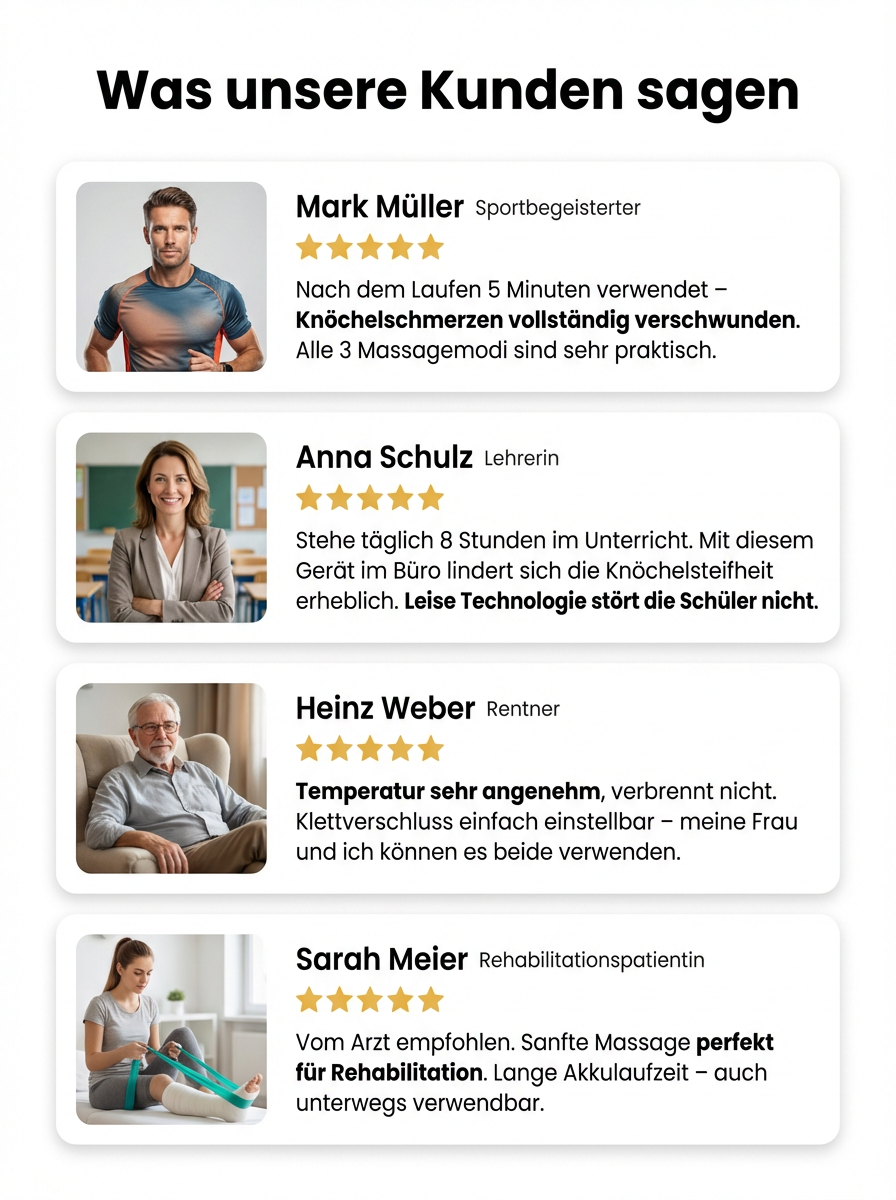 ✨Elektrischer Heiz-Knöchelmassagegerät, verschiedene Massagemodi, lindert Fußschmerzen und Steifheit