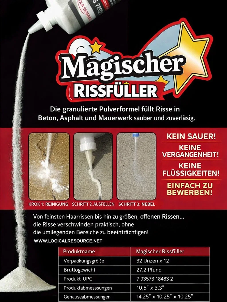 ✅Verfüllung von Beton- / Asphalt- / Mauerwerksrissen, 30 Tage sorgenfreie Testphase