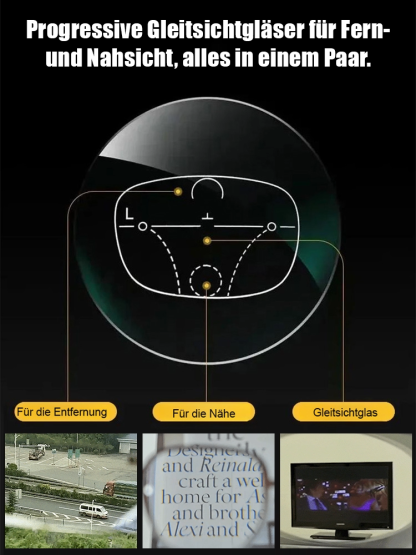 💡 Intelligente Zoom-Lesebrille, 100-700° Anpassung, wissenschaftlich blockiert 98% schädliches Blaulicht