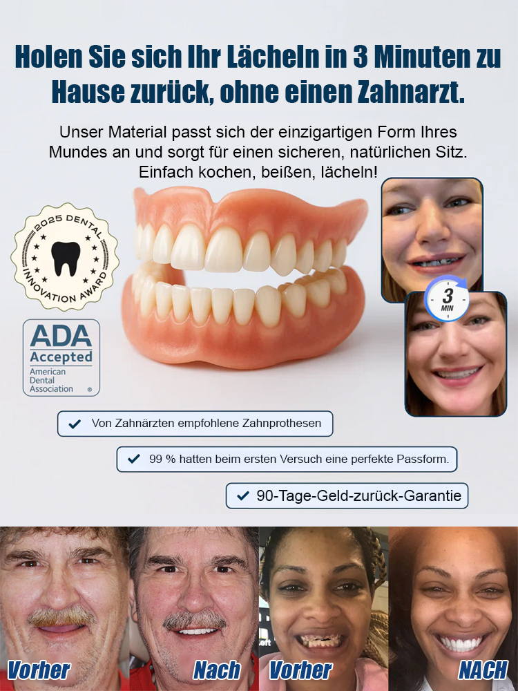 ✨Doppelt zertifizierte Selbstformende Zahnschalen, in 3 Minuten zuhause angepasst, medizinische Silikonqualität für präzise Bisspassung