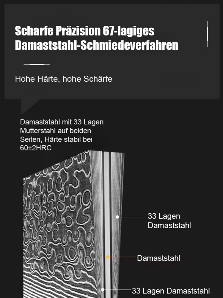 Damaststahl Klappmesser