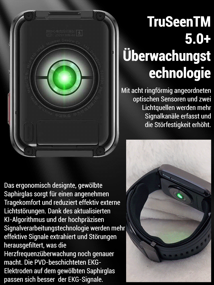 Gesundheitsüberwachung wasserdichte Armbanduhr