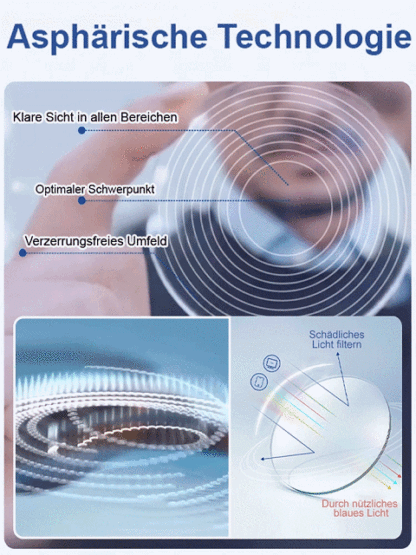 【Designer-Kollaboration】Sternenhimmel Intelligentes Zoom und Farbwechsel Lesebrille