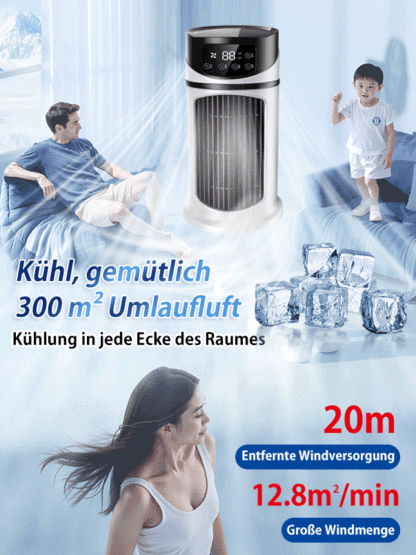 [50% Rabatt] Premium 3-in-1 Luftkühler - Eiskalter Wind ohne Installation, Mobile Klimaanlage Alternative