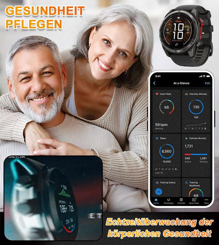 Intelligente Gesundheitsüberwachungsuhr fenix 8 pro
