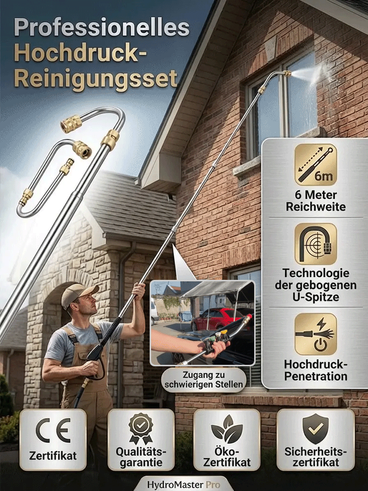 Hochdruck-Edelstahl-Reinigungsset