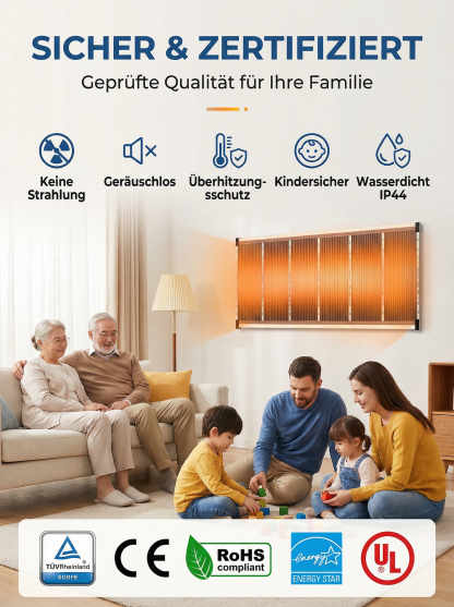 【5 Sekunden Schnellheizung】Deutsche Hightech-Graphen-Wandheizung