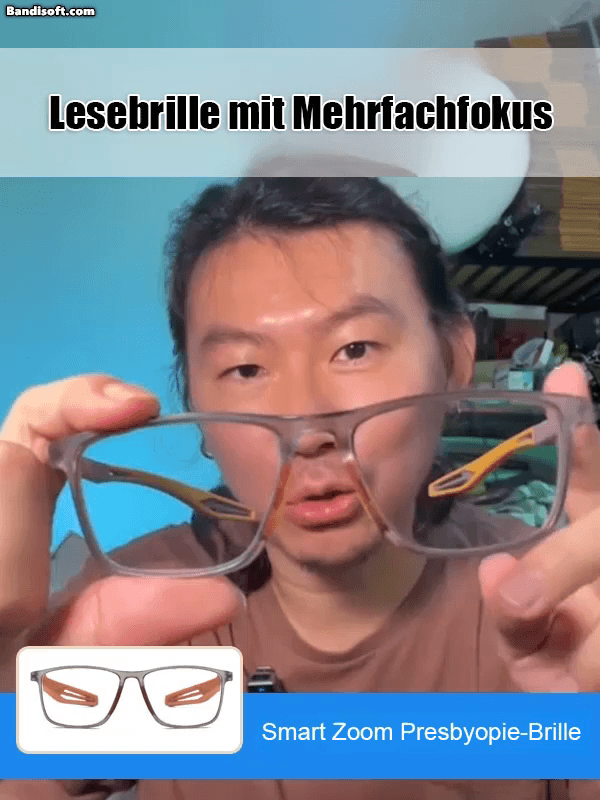 Intelligente Auto-Zoom Gleitsichtbrille | Tag & Nacht Klare Sicht | Ultraleicht & Kratzfest