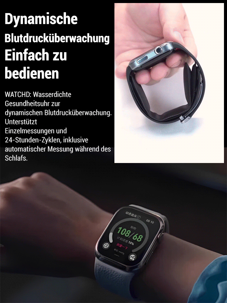 Gesundheitsüberwachung wasserdichte Armbanduhr