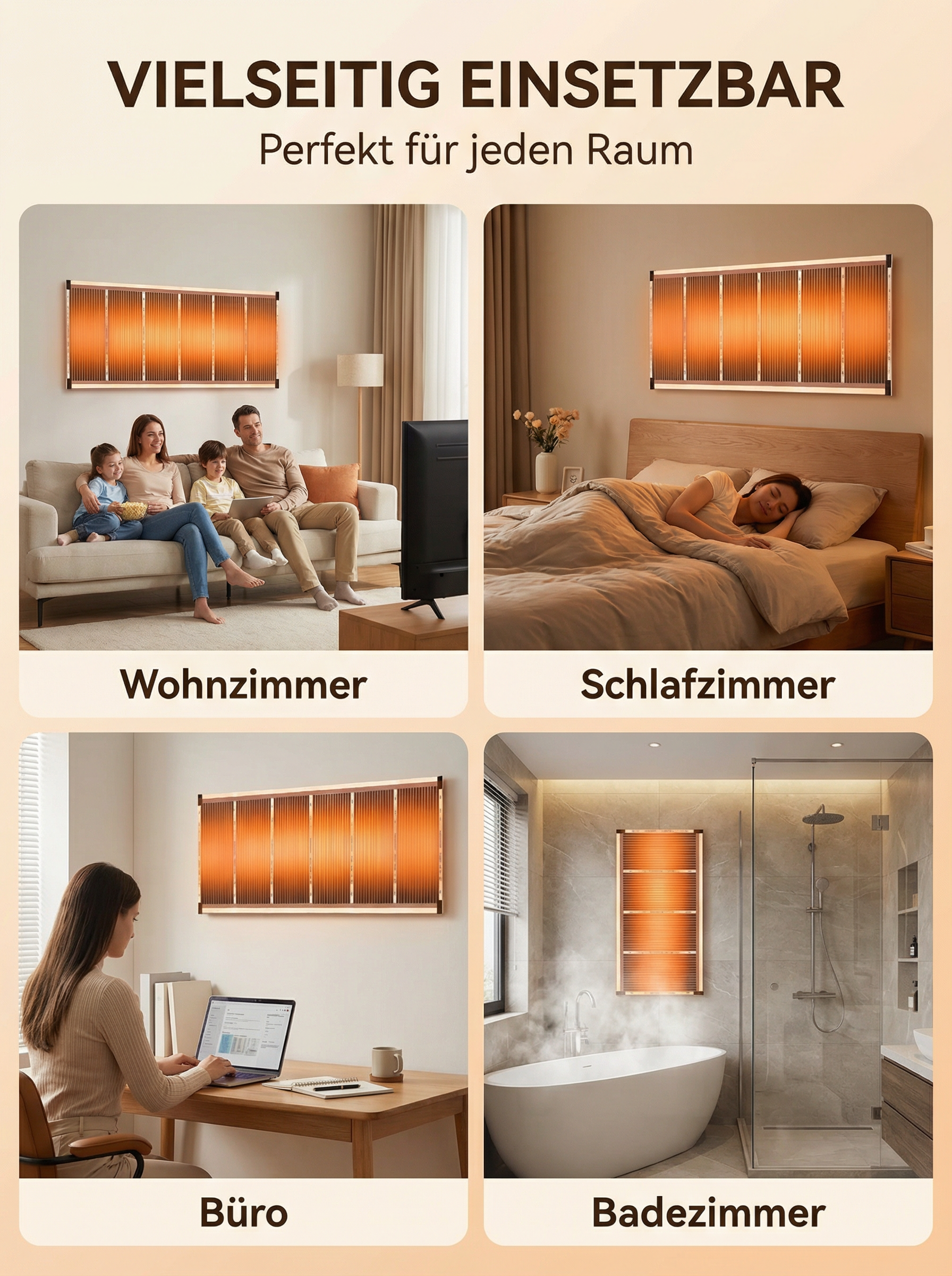 【5 Sekunden Schnellheizung】Deutsche Hightech-Graphen-Wandheizung