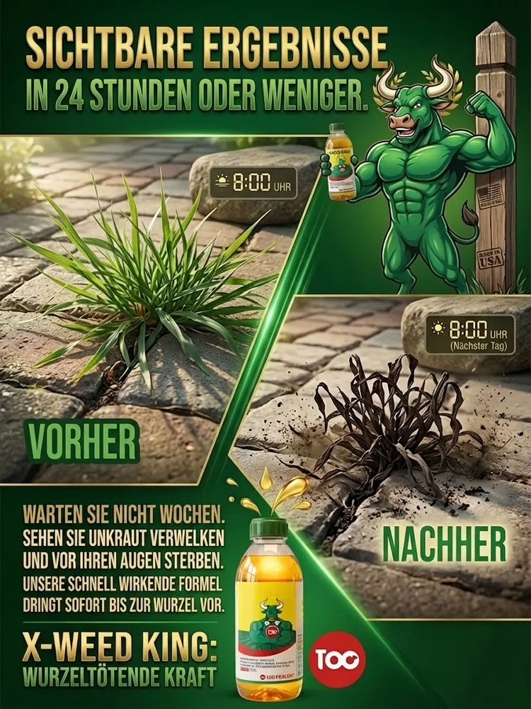 Hochleistungs-Unkrautvernichter | 24h Wurzelvernichtung & 100% Bio