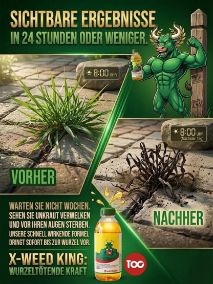 Hochleistungs-Unkrautvernichter | 24h Wurzelvernichtung & 100% Bio