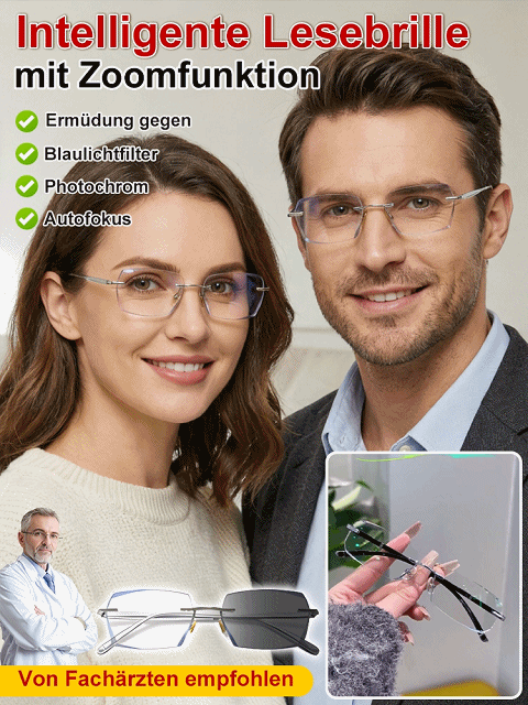 【Designer-Kollaboration】Sternenhimmel Intelligentes Zoom und Farbwechsel Lesebrille