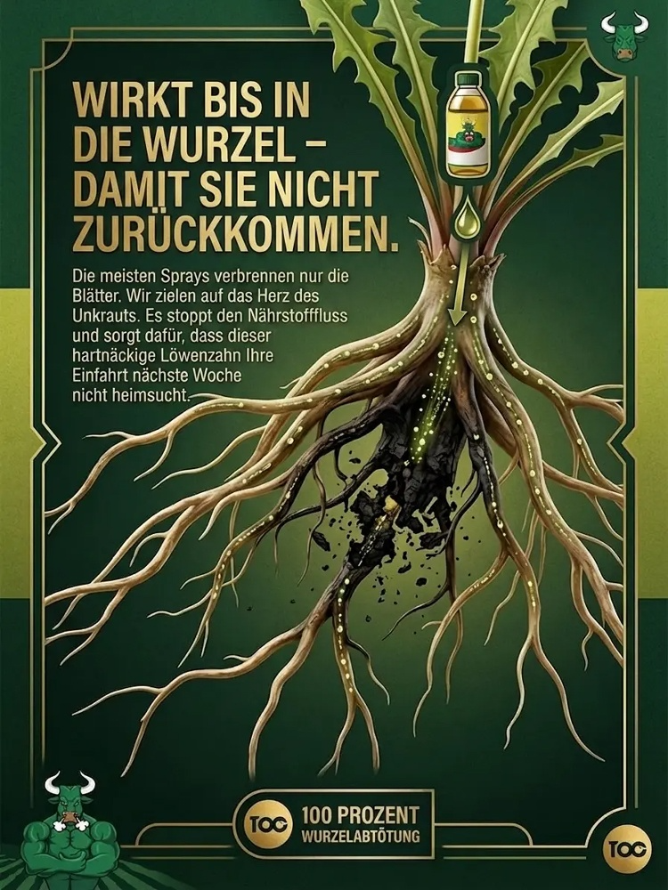 Hochleistungs-Unkrautvernichter | 24h Wurzelvernichtung & 100% Bio