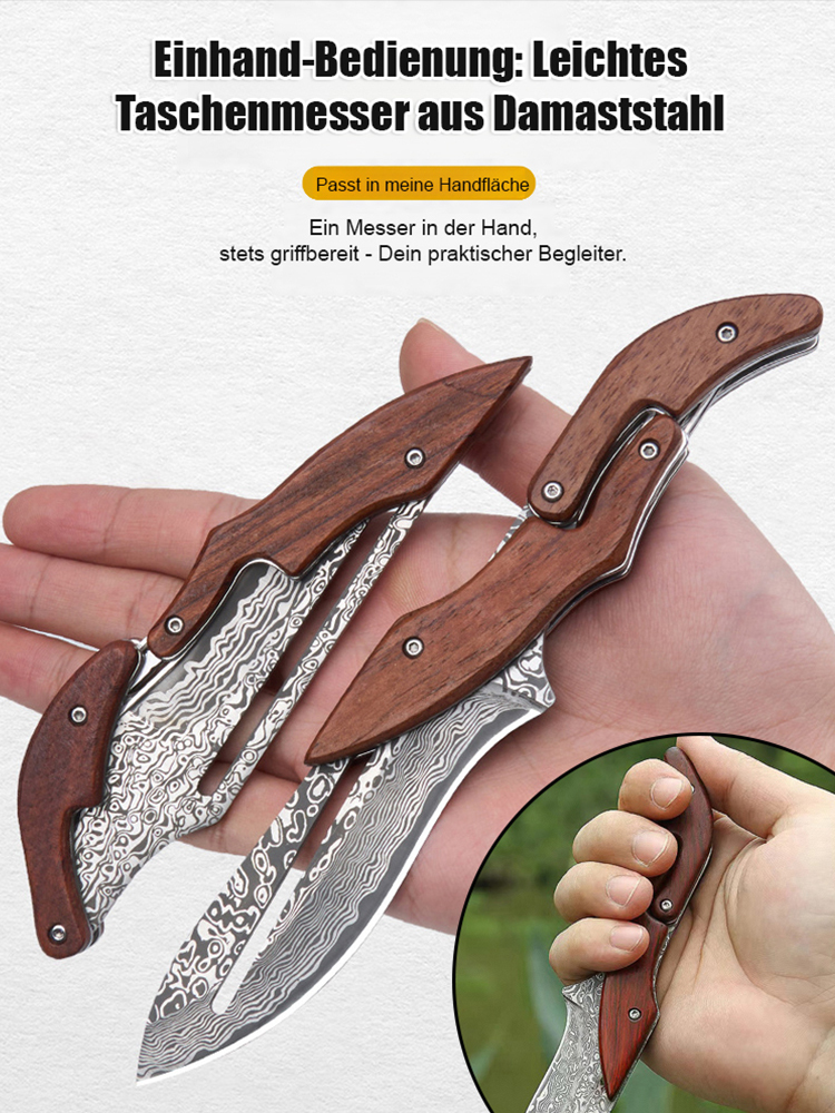 Damaststahl Klappmesser