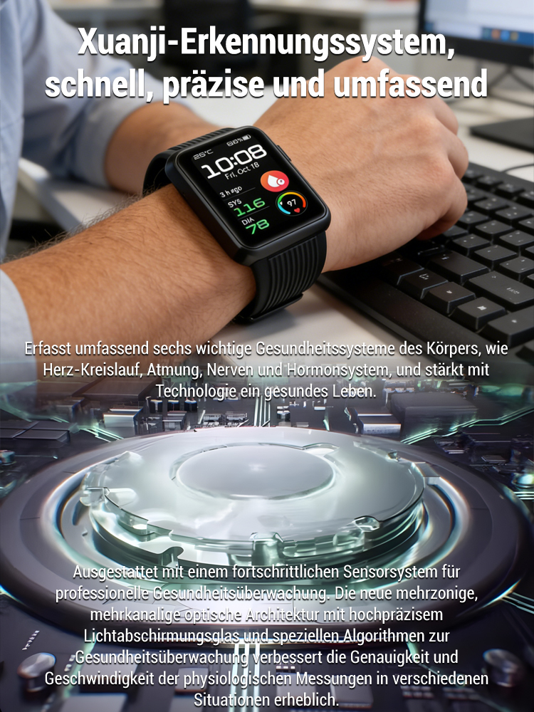 Gesundheitsüberwachung wasserdichte Armbanduhr