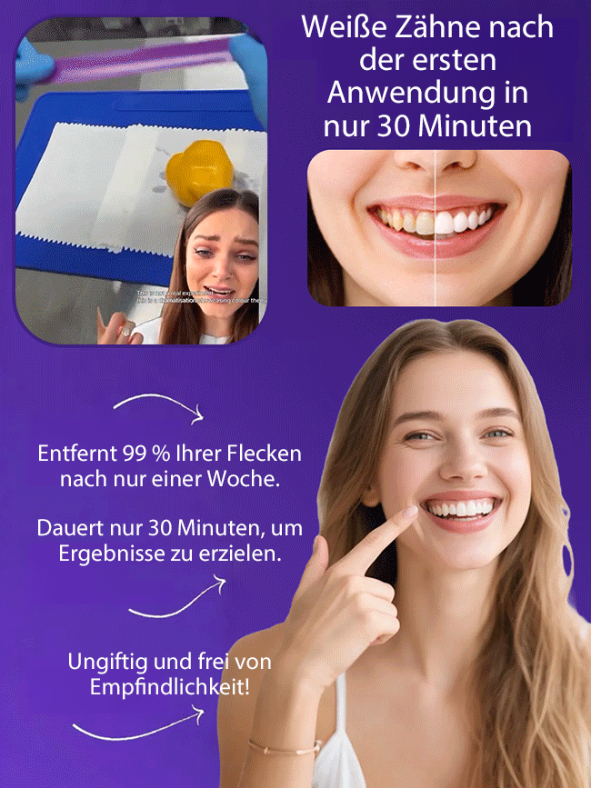 【Zahnaufhellung für zu Hause】Sofortige Aufhellungsstreifen