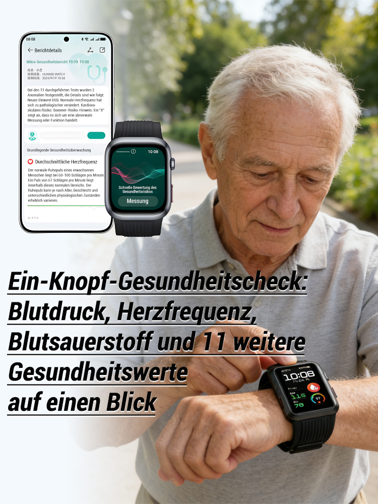 Gesundheitsüberwachung wasserdichte Armbanduhr