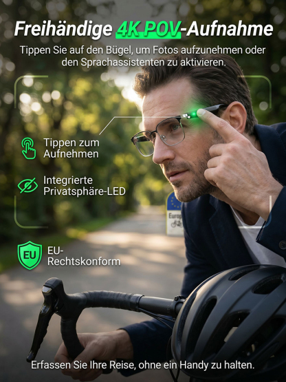 Intelligente Farbwechsel-Touch-Steuerung und Sprachsteuerung: KI-intelligente Brille