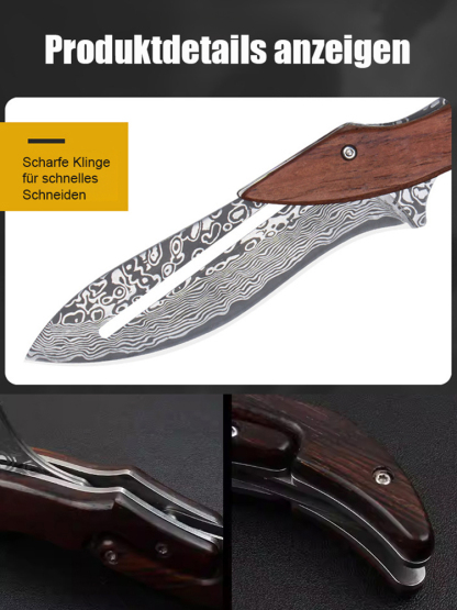 Damaststahl Klappmesser