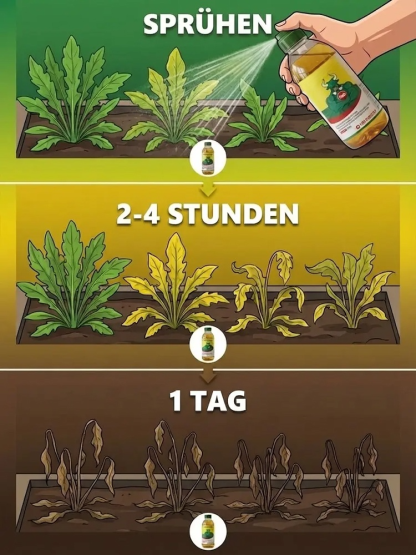 Hochleistungs-Unkrautvernichter | 24h Wurzelvernichtung & 100% Bio