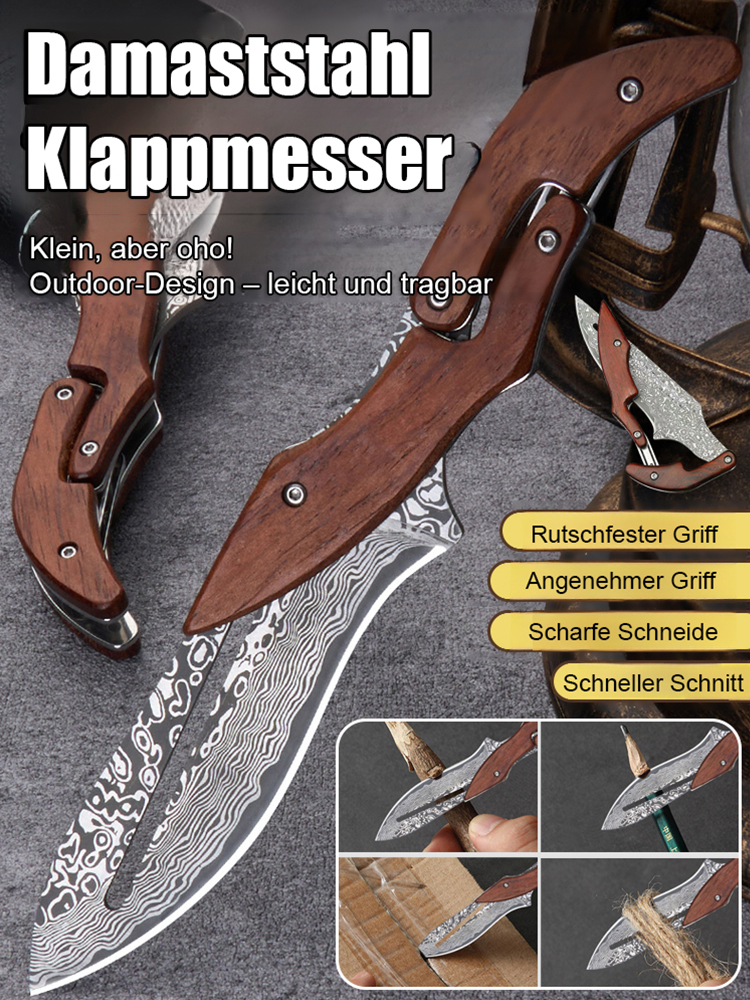 Damaststahl Klappmesser