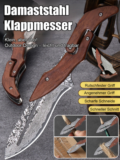 Damaststahl Klappmesser