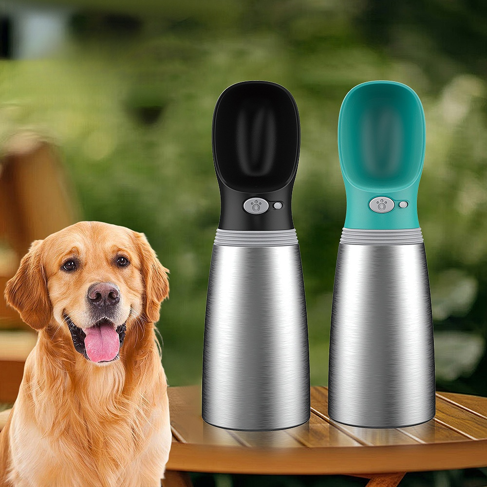 Doppelwandige Edelstahl-Wasserflasche für Hunde und Haustiere