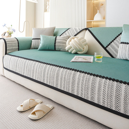 Letnie chłodzące, lodowe, jedwabne, antypoślizgowe poduszki na sofę