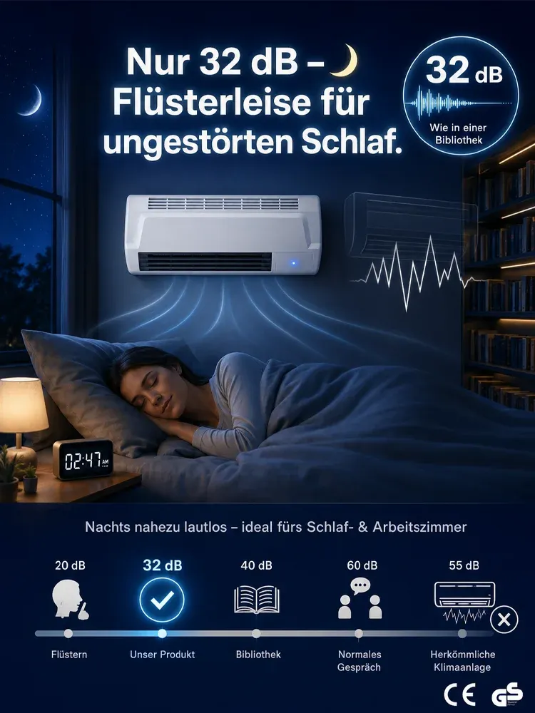 Energiesparende 3.0 Wandmontierte Haushaltsklimaanlage für Heizen und Kühlen