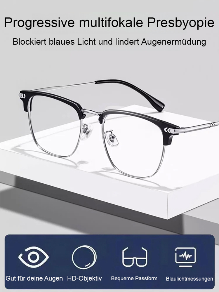 Automatische Zoom Augenbrauenhalter Anti Blaulicht Lesebrille