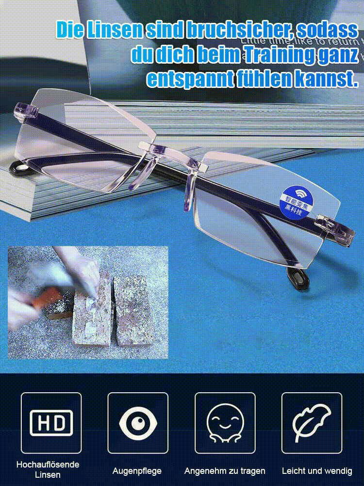 👉Nie wieder Sehtests. Nie wieder Wechselbrillen. 👉Dank innovativer Autofokus-Technologie passt sich diese Brille automatisch an Ihre Sehkraft an – egal ob beim Lesen oder in der Ferne.