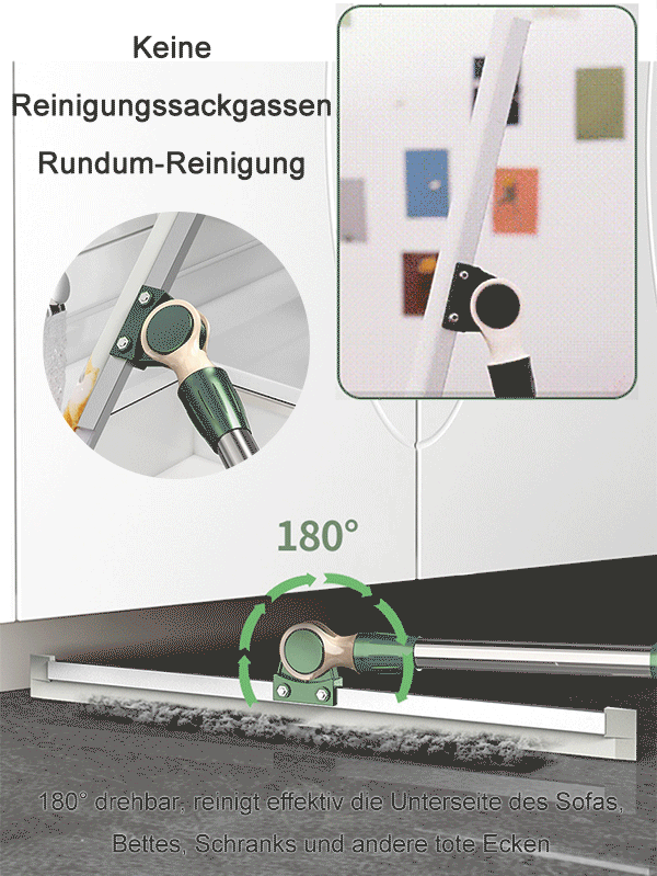 5-in-1-Funktion zum Entfernen von Staub und Flecken