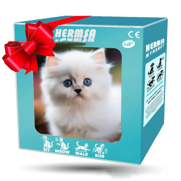 Kleiner Hund und Katze Plüschfigur mit kurzem Fell.