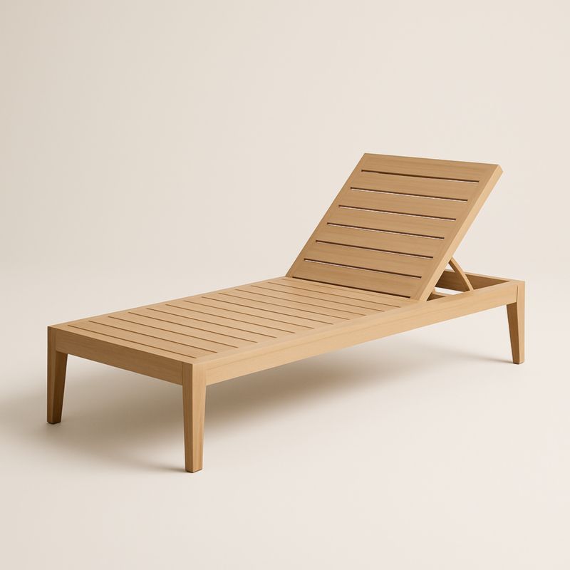 Sdraio regolabile in legno massiccio-Yenolirto
