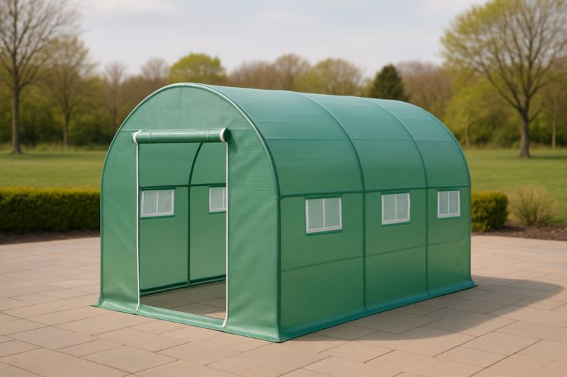 Serra da Giardino in Acciaio e Polietilene 300x200x200 cm-Nenolirto