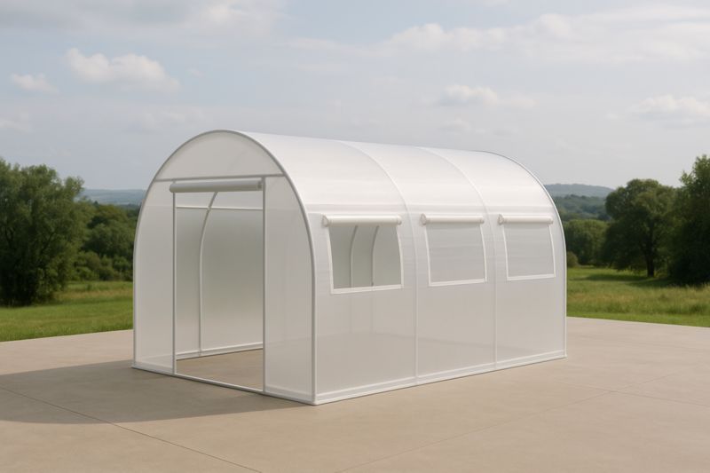 Serra da Giardino in Policarbonato Trasparente Arco 300x200x210 cm-Nenolirto