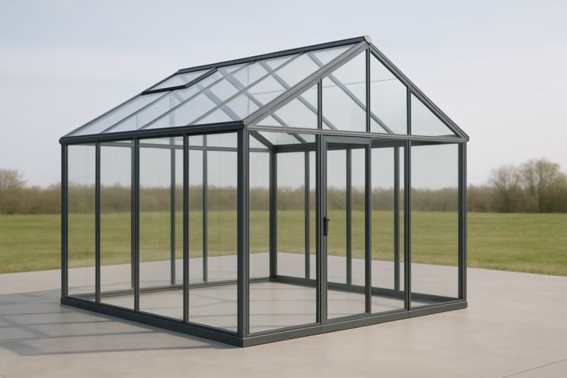 Serra in Alluminio e Vetro Temperato-Nenolirto